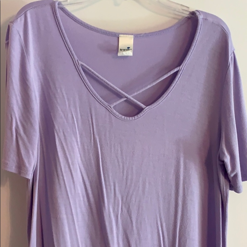 Purple flowy comfy top